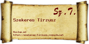 Szekeres Tirzusz névjegykártya